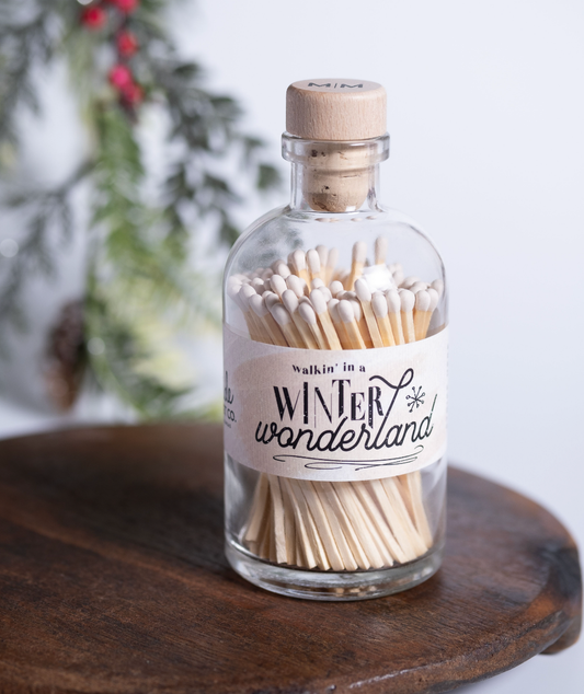 Vintage Apothecary Christmas Winter Wonderland Matches