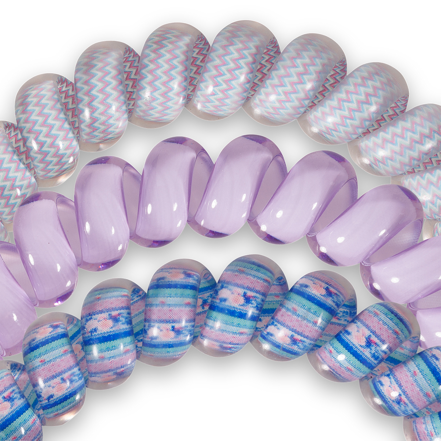 Spiral Hair Coils | Large | Orchid Oasis Hair Ties