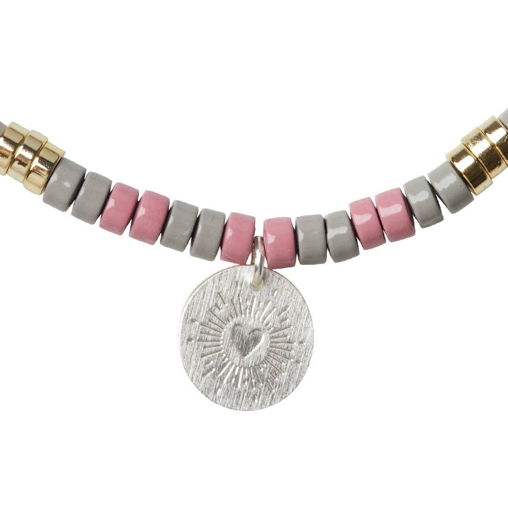 Stone Intention Charm Bracelet - Tourmaline/Silver