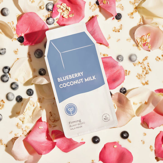 Blueberry Coconut Milk Firming Plant-Based Milk Sheet Mask