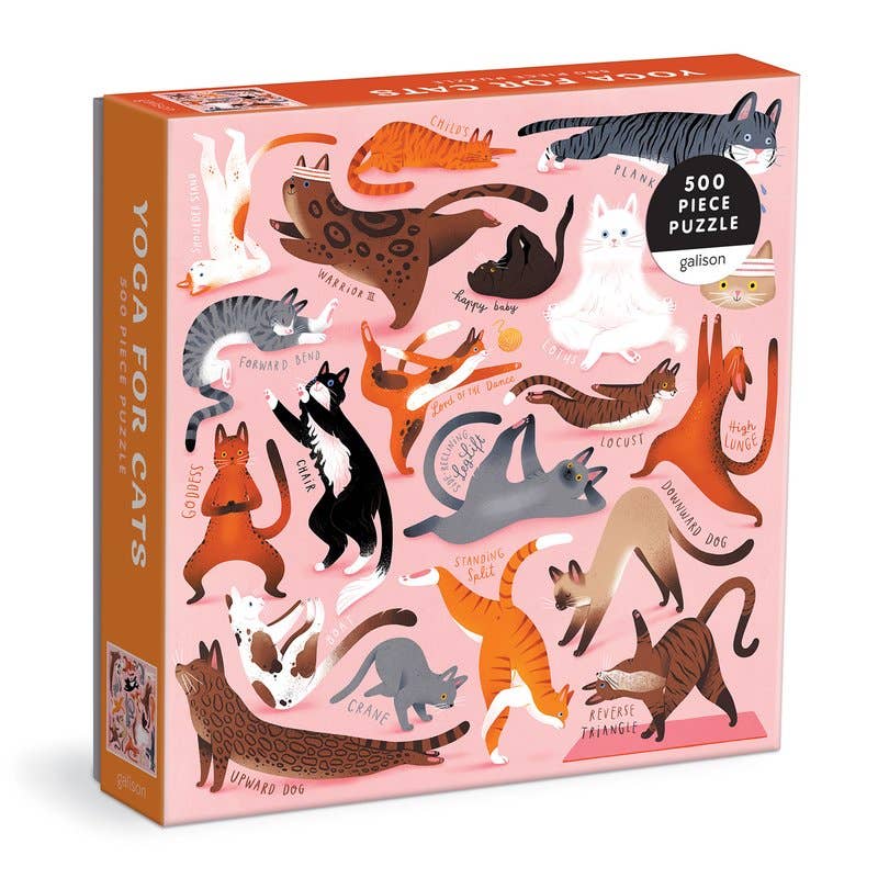 Yoga for Cats: 500 Piece Puzzle