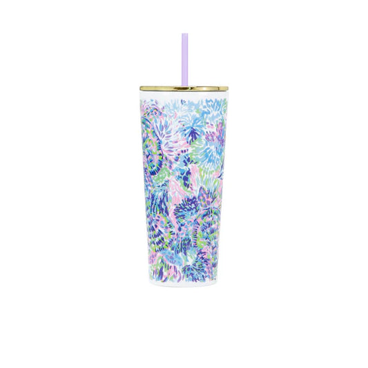 Tumbler with Straw, Shell of a Party