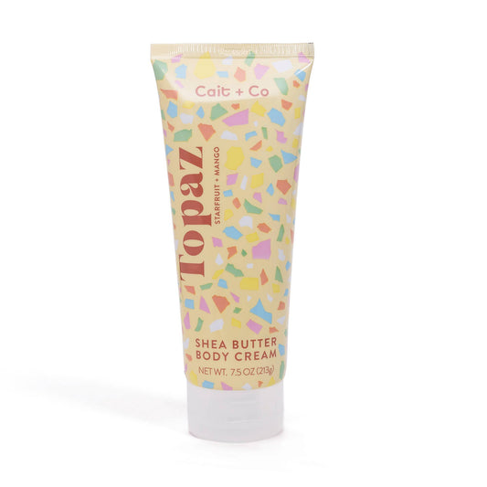 Shea Butter Body Cream - 7.5oz Topaz | Gem Collection