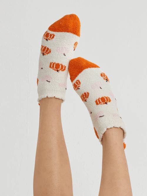 Ivory Pumpkin Socks