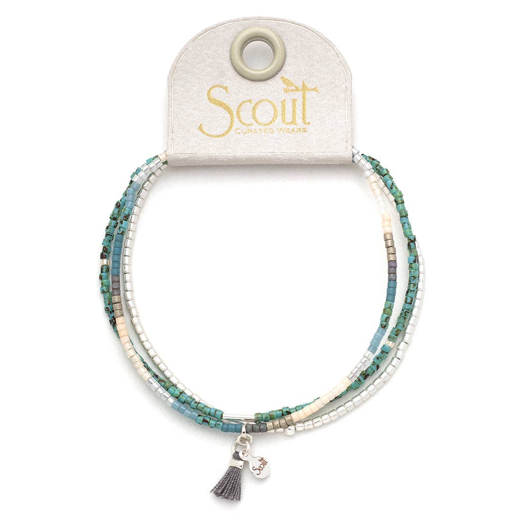 Chromacolor Miyuki Bracelet Trio - Turquoise Multi/Silver