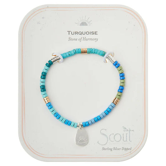 INTENTION CHARM BRACELET - TURQUOISE