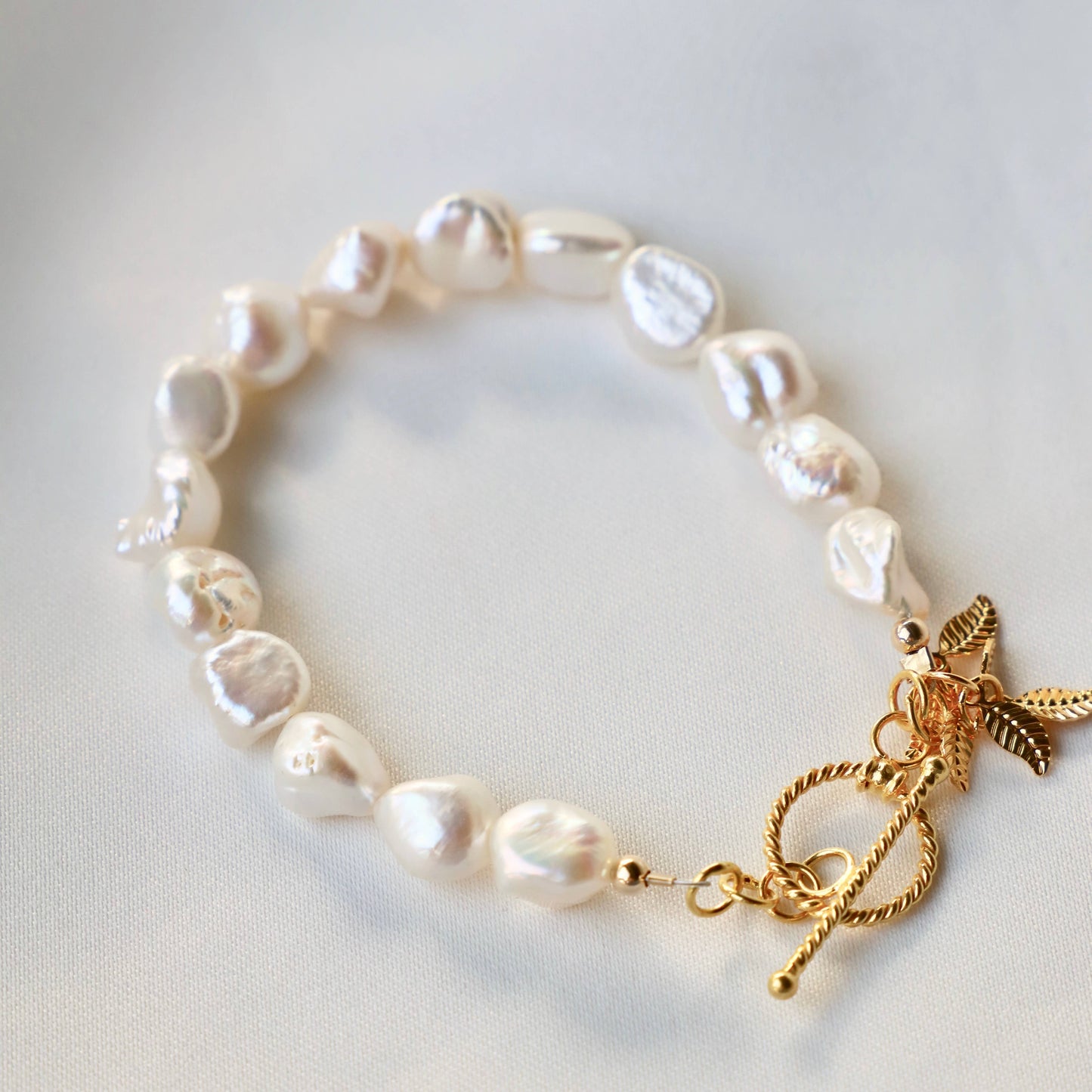 KESHI NUGGET PEARL BRACELET