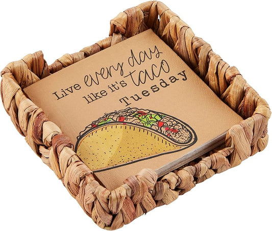 Taco Tuesday Napkin Basket Set