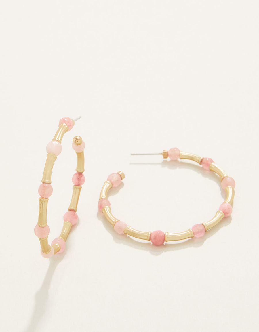 Calm Waters Hoop Earrings Pink