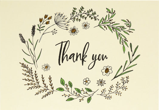 Native Botanicals Thank You Notes