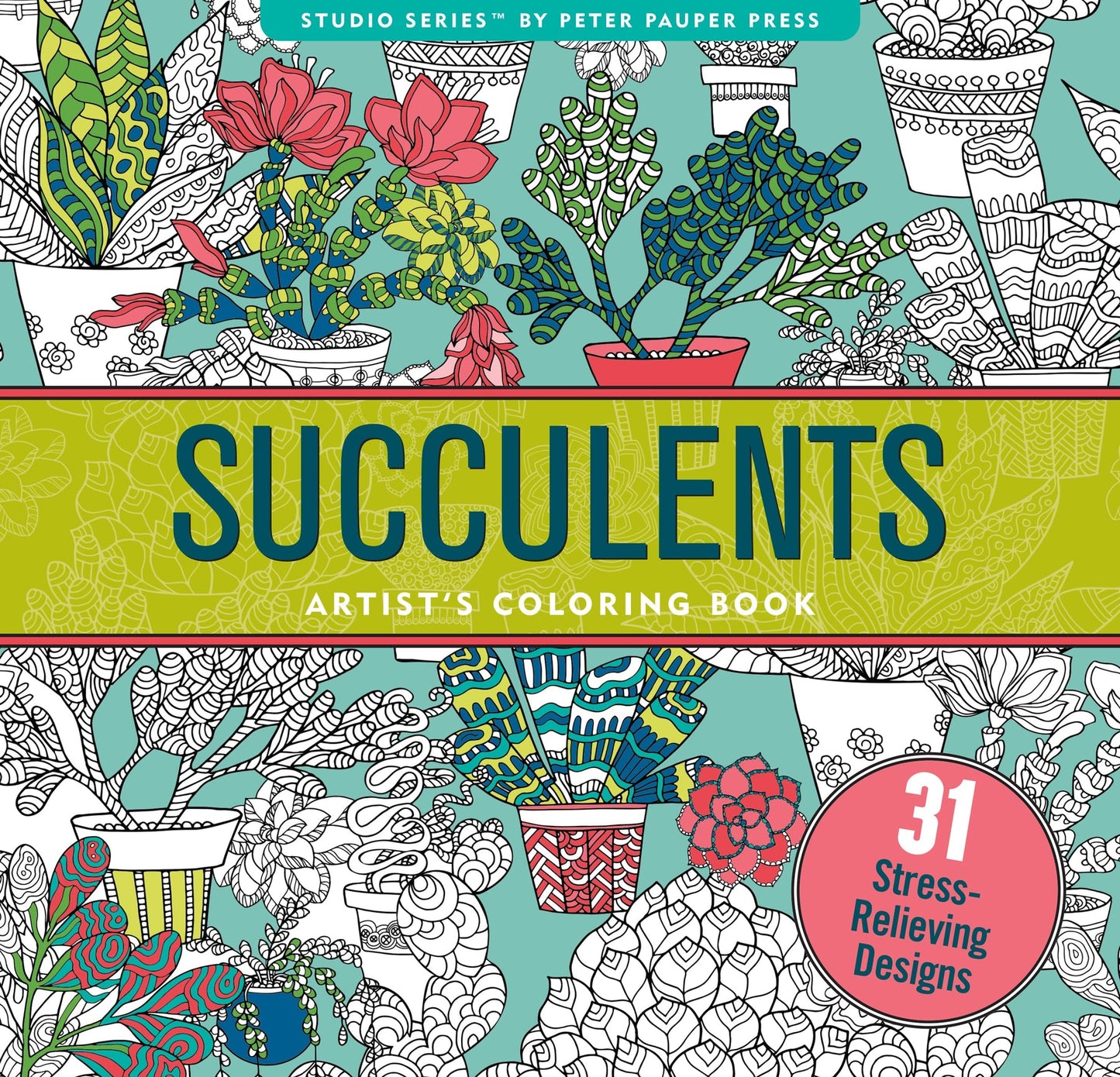 Succulents Coloring Book