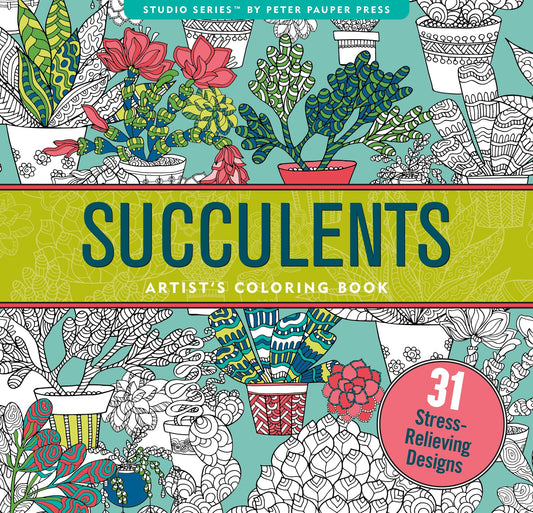 Succulents Coloring Book