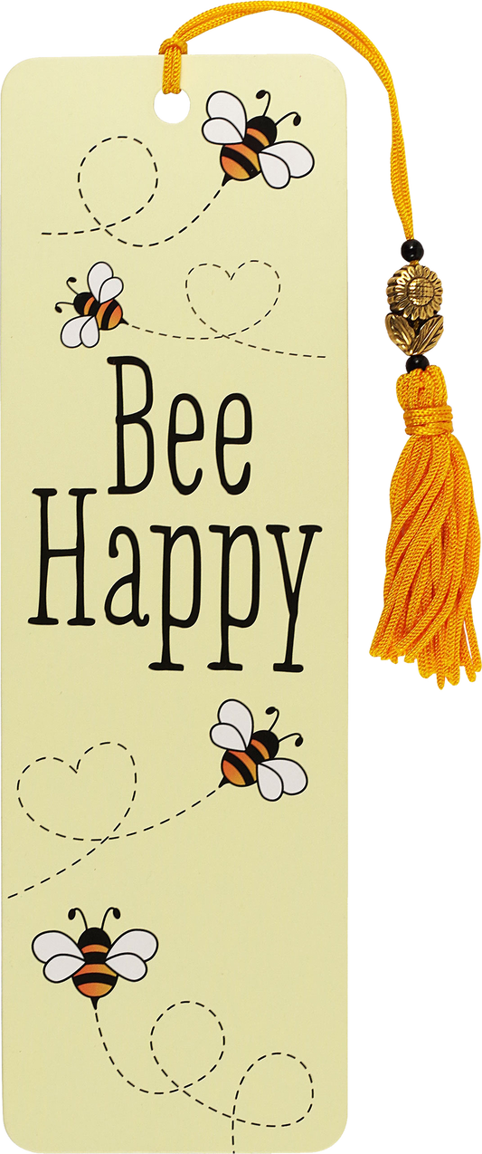 Beaded Bookmark Bee Happy