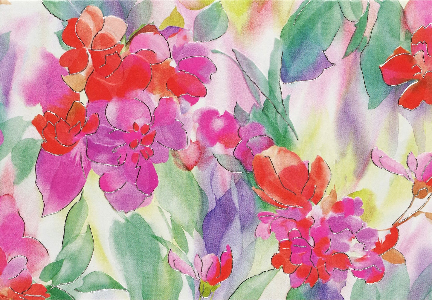 Watercolor Petals Note Cards