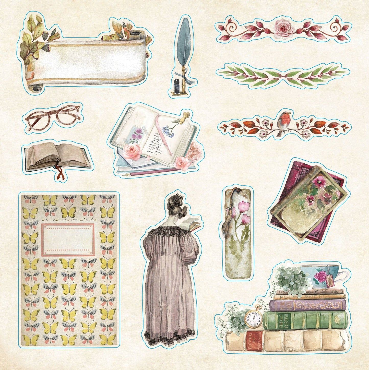 Sticker Book Bibliophilia Ephemera