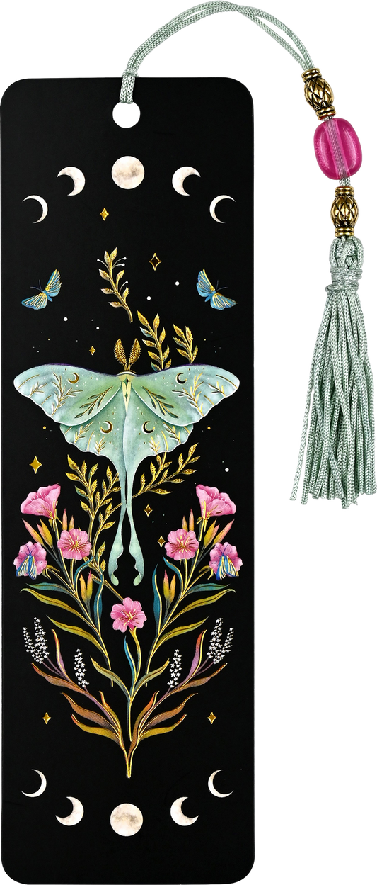 Beaded Bookmark Luna Moth