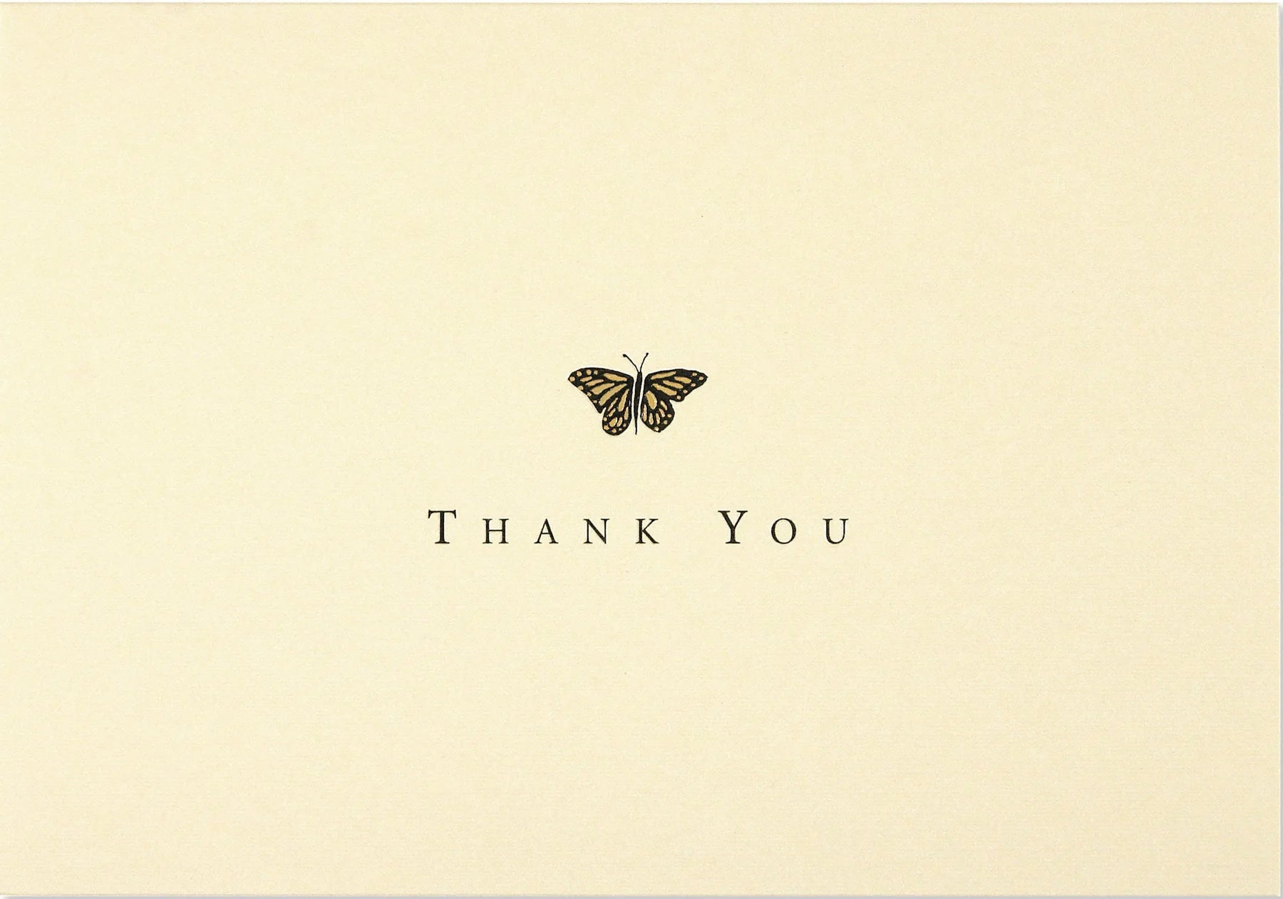 Gold Butterfly Thank You Notes - The Silver Dahlia