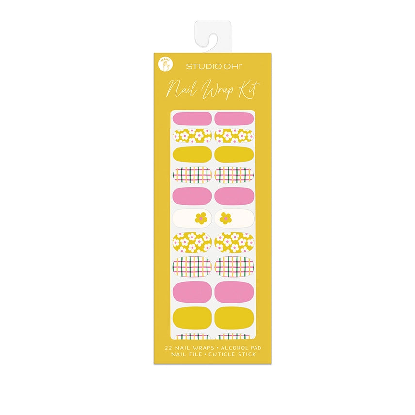 Crisscross Daisies Mani Nail Wrap Kit