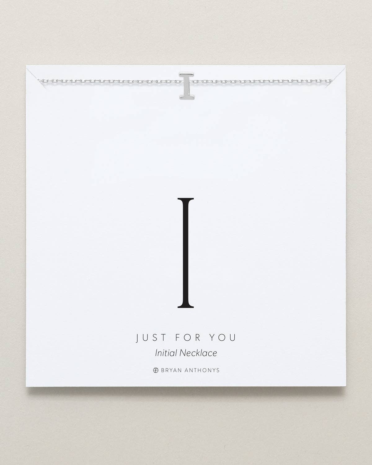 Just For You — Initial Necklace