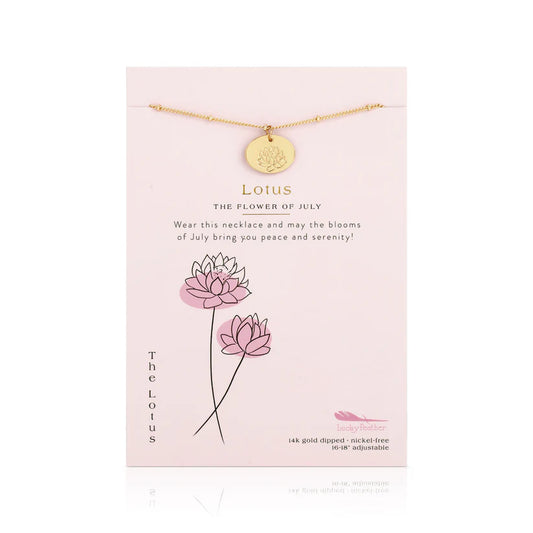 Birth Month Flower Necklace- July