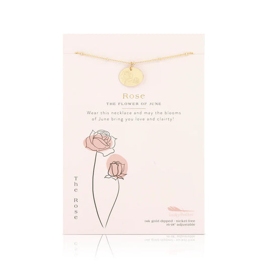 Birth Month Flower Necklace- June