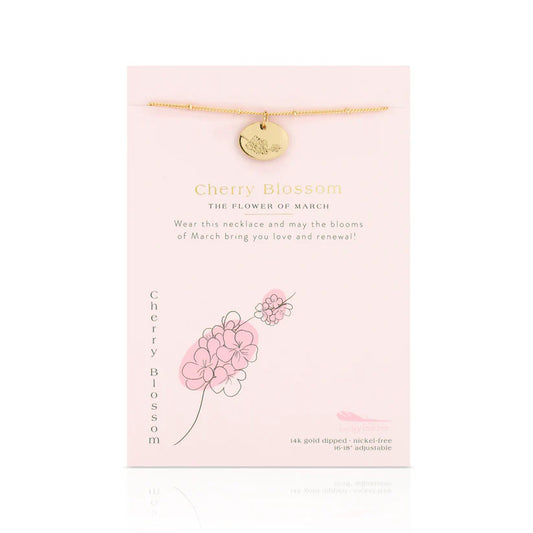 Birth Month Flower Necklace- March