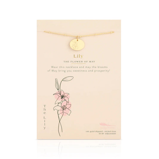 Birth Month Flower Necklace- May