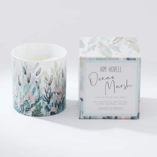 Kim Hovell Collection - Ocean Marsh Boxed Candle