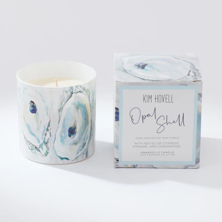 OPAL SHELL BOXED CANDLE - KIM HOVELL