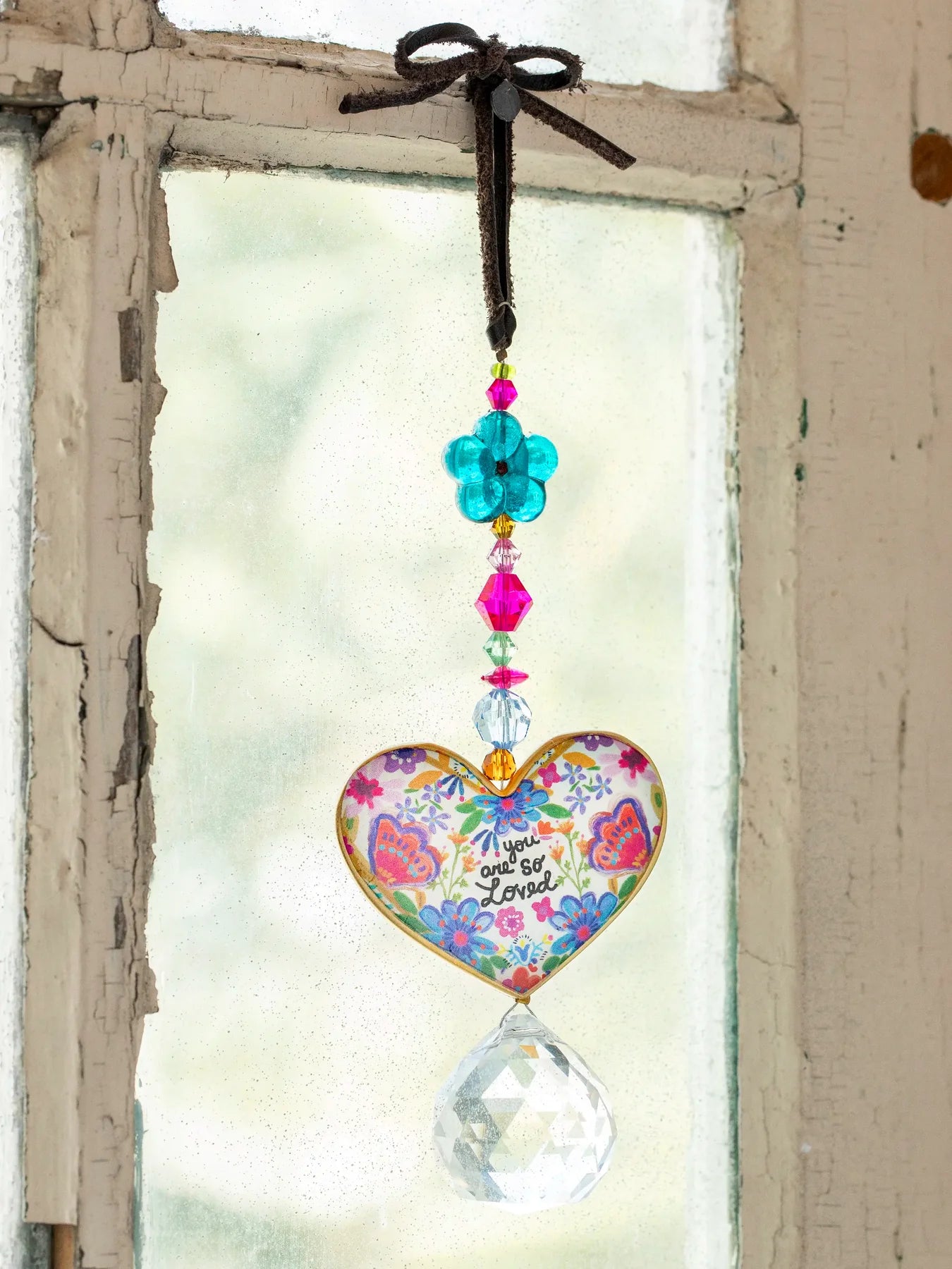 Sun Catcher Car Charm You Are Loved