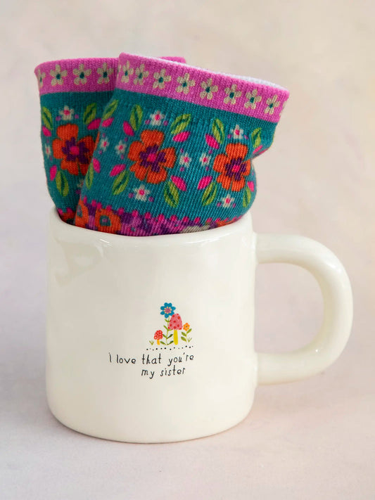 Mug & Socks Set I Love Sister