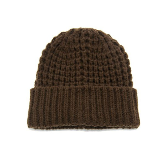 Cocoa Waffle Rib Beanie