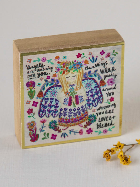 Tiny Block Keepsake Angels Watching