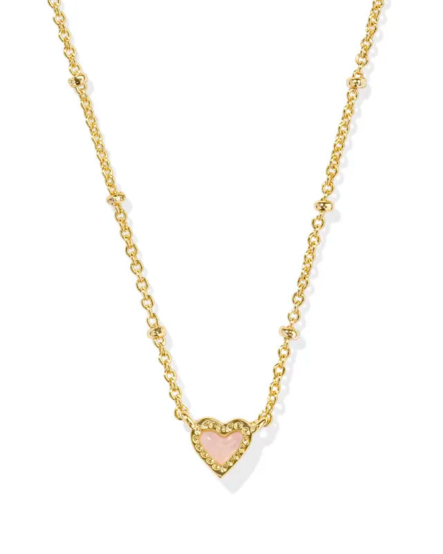 Mini Ari Heart Satellite Short Pendant Necklace