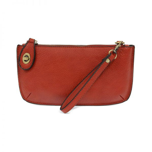 Cherry Red Mini Crossbody Wristlet Clutch