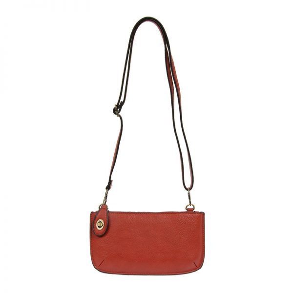 Cherry Red Mini Crossbody Wristlet Clutch