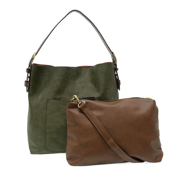 Dark Basil Coffee Classic Hobo Handbag