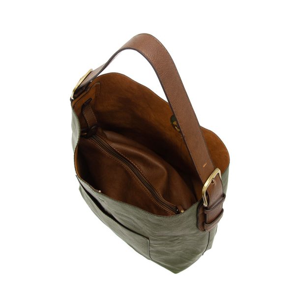 Dark Basil Coffee Classic Hobo Handbag