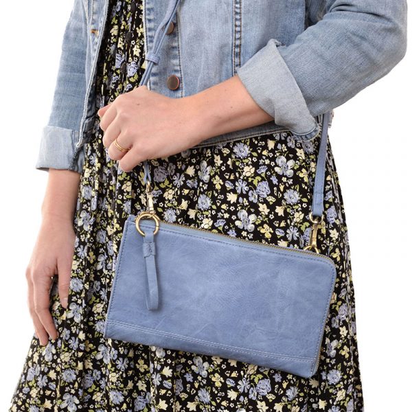 Peri Blue Karina Convertible Wristlet & Wallet