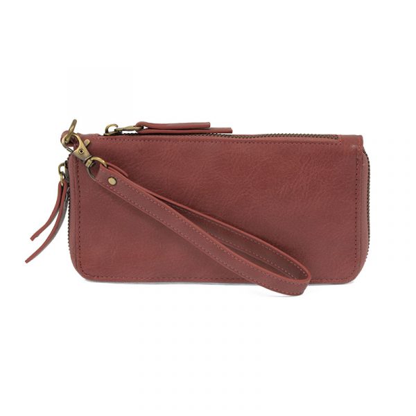 Dusty Raspberry Chloe Zip Around Wallet Wristlet