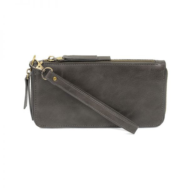 Charcoal Chloe Zip Around Wristlet