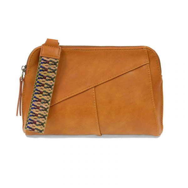 Gigi Crossbody With Woven Wrist- Honey