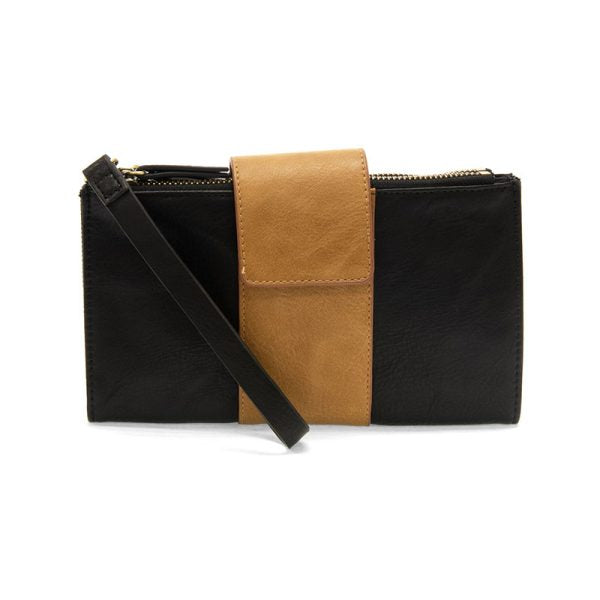 Black/Almond Camryn Colorblock Wallet Crossbody