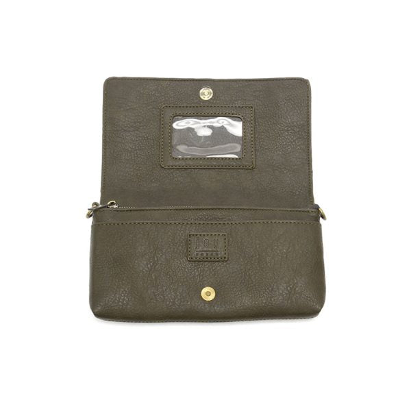 Dark Moss Everly Organizer Flap Crossbody