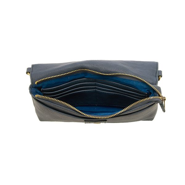 Bright Navy Everly Organizer Flap Crossbody