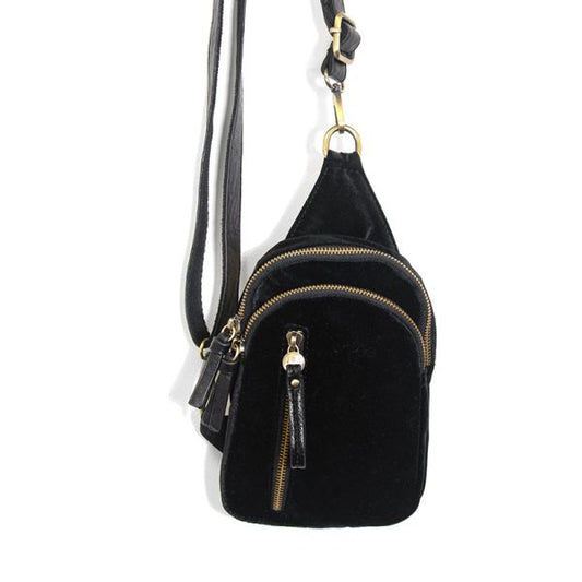 Black Velvet Skyler Sling Bag