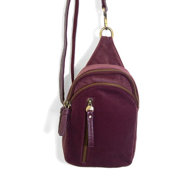 Plum Velvet Skyler Sling Bag