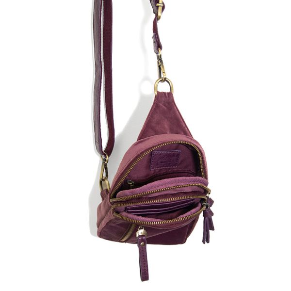 Plum Velvet Skyler Sling Bag