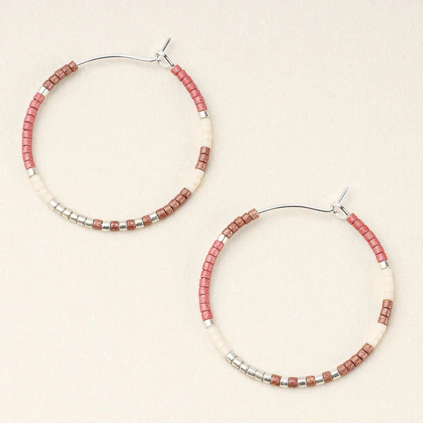 CHROMACOLOR MIYUKI SMALL HOOP EARRINGS