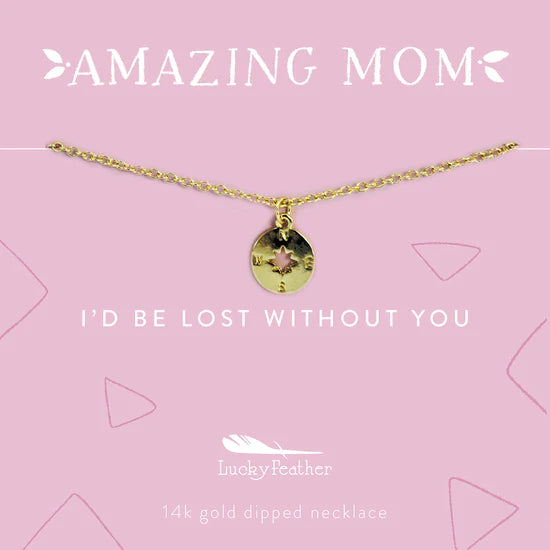 Amazing Mom Necklace - The Silver Dahlia